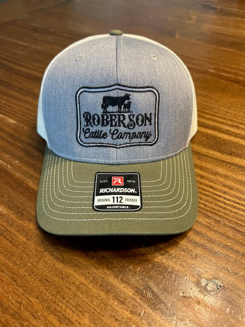 Roberson Cattle Company Richardson Trucker Hat, Hunter Green