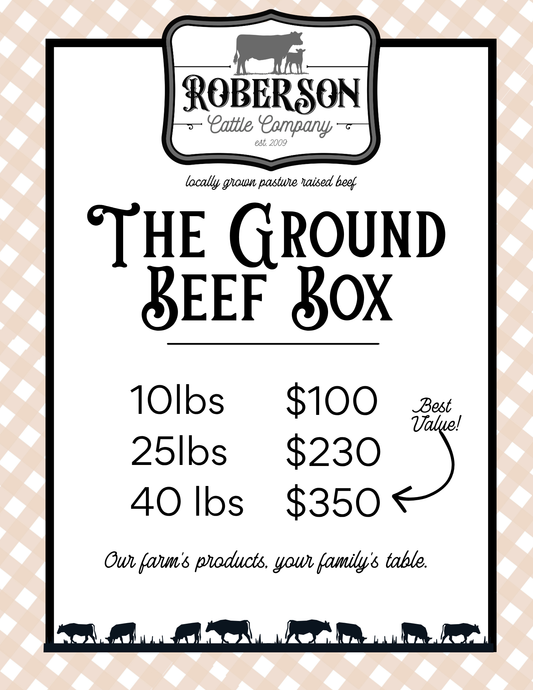 Ground Beef Bulk Box